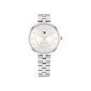 Reloj Tommy Hilfiger Ella 1710683 Mujer – Acero, Esfera Plateada, Eslabones