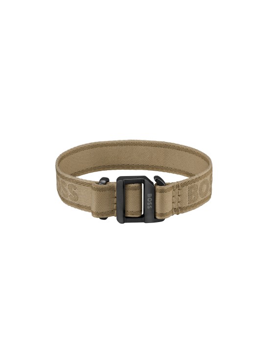 Brazalete Boss Hombre Colin 1580499 Nylon Camel | Joyería Parejo