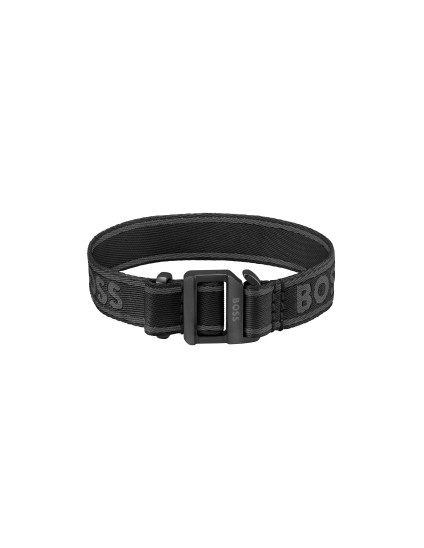 Brazalete Boss Hombre Colin 1580488 Nylon Negro | Joyería Parejo