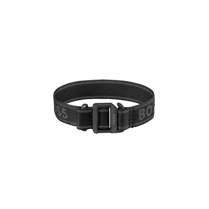 Brazalete Boss Hombre Colin 1580488 Nylon Negro | Joyería Parejo