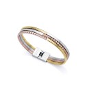 Pulsera Mujer Viceroy Fashion 14083P01019 - Tricolor Dorado/Rosa/Acero