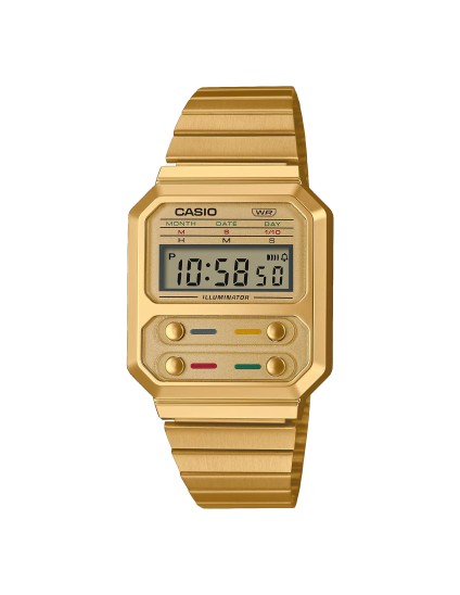 Reloj Casio A100WEG-9AEF Unisex Vintage | Joyería Parejo