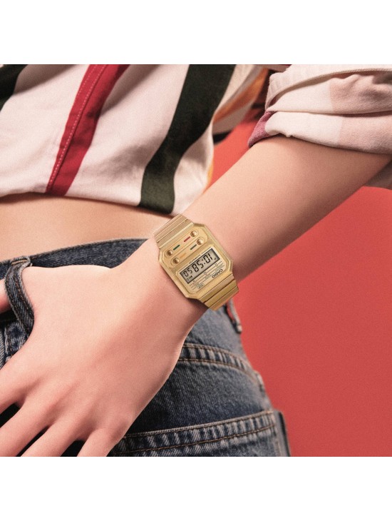 Reloj Casio A100WEG-9AEF Unisex Vintage | Joyería Parejo