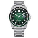 Relógio Citizen Homem AW1811-82X - Eco Drive, Aço, WR 10 Bar, Marine 1810