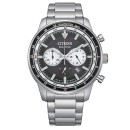Reloj Citizen Hombre CA4500-91E - Chrono Aviation, Eco Drive, Acero, Negro