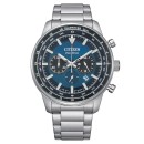 Reloj Citizen Hombre CA4500-91L - Chrono Aviation, Eco Drive, Acero, Azul