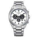 Reloj Citizen Hombre CA4590-81A - Chrono Elegant, Eco Drive, Acero, Blanco