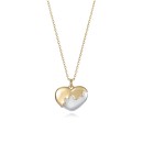 Collar Viceroy Jewels San Valentín 13187C100-00 – Mujer, Plata y Oro, Corazón
