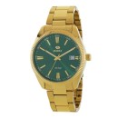 Reloj Marea Hombre B41376/7 - Mov. Japonés, 40mm, Metal Dorado, Verde