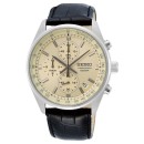 Reloj Seiko Hombre SSB383P1 Cuarzo - Acero Inoxidable, Cronógrafo, Piel Negra