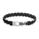 Pulseira Tommy Hilfiger Homem 2790307 - Couro Preto Trançado