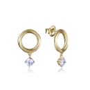 Pendientes Viceroy Jewels Mujer 13213E100-30 - Plata Baño Oro, Circonita Blanca