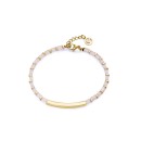 Pulsera Viceroy Fashion Mujer 14075P01017 Chic - Acero Dorado, Cuarzo Rosa
