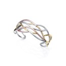 Pulsera Viceroy Fashion 14153P01012 Mujer – Ondas, Acero Dorado/Rosa, 6cm