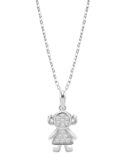 Collar Lotus Silver Mujer LP3758-1/1 | Joyería Parejo