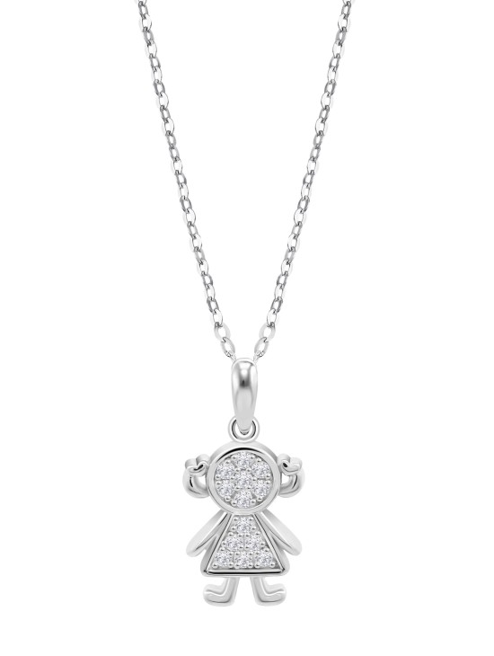 Collar Lotus Silver Mujer LP3758-1/1 | Joyería Parejo
