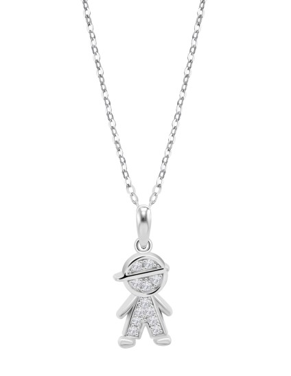 Collar Lotus Silver Mujer LP3759-1/1 | Joyería Parejo