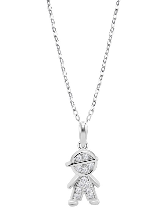 Collar Lotus Silver Mujer LP3759-1/1 | Joyería Parejo