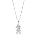 Collar Lotus Silver Mujer LP3759-1/1 - Mothers Love, Plata, 42mm