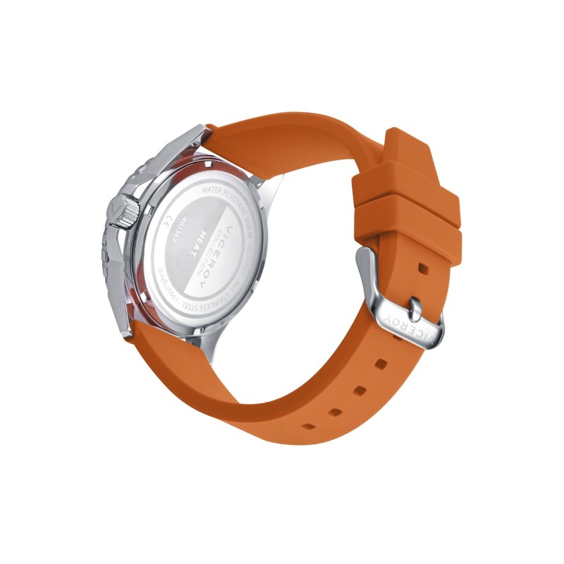 Viceroy Heat 401367-97 Orologio Uomo In Acciaio Inossidabile E Silicone Arancione - Quarzo, 41mm, 20 ATM