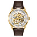 Reloj Bulova 97A138 Hombre – Acero, Chapado Oro, Mecánico, 3 agujas