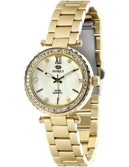 Reloj Marea Señora B54008/2 Dorado Bisel Circonitas