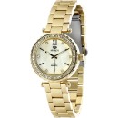 Reloj Marea Señora B54008/2 Dorado con bisel de circonitas