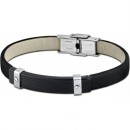 Pulsera Lotus Style LS1730/2/2 Cuero Negro