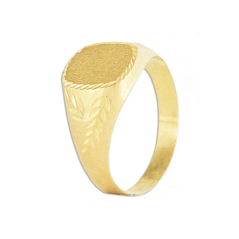 Anillo Sello Comunión Oro 18k Personalizable