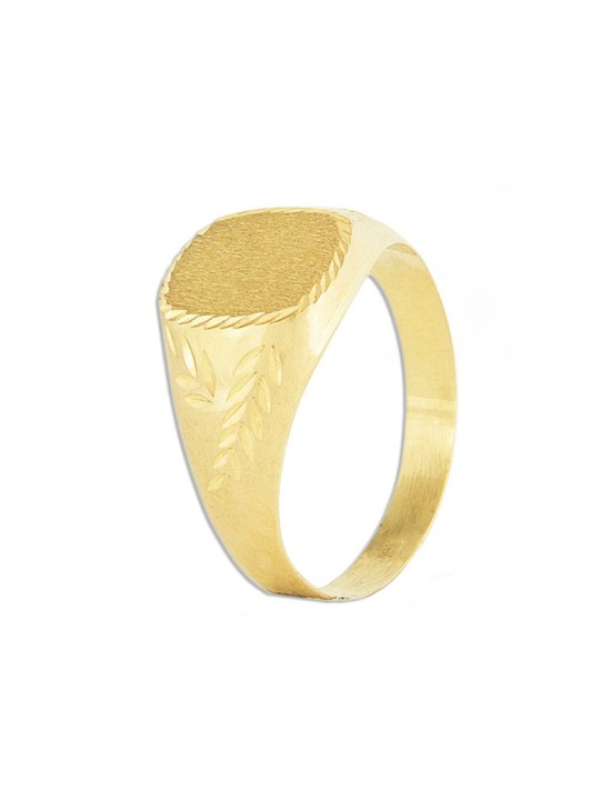 Anillo Sello Comunión Oro 18k Personalizable