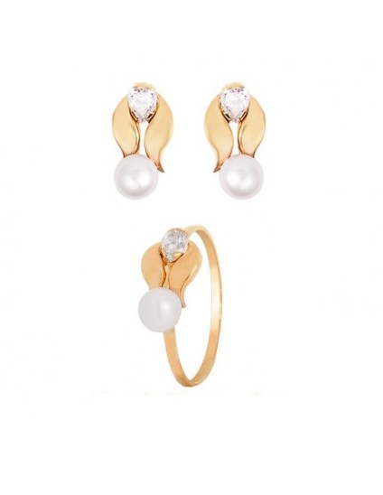 Conjunto Niña Pendientes y Anillo Oro: ¡Comunión!