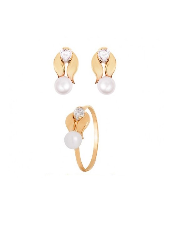 Conjunto Niña Pendientes y Anillo Oro: ¡Comunión!