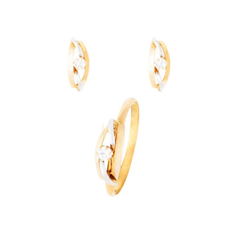 Conjunto Niña Pendientes y Anillo Oro 18k - ¡Comunión!