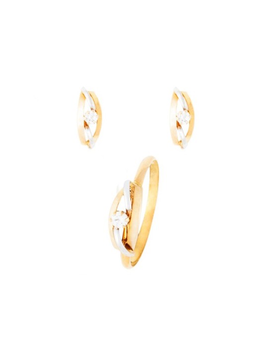 Conjunto Niña Pendientes y Anillo Oro 18k - ¡Comunión!