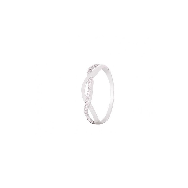 Sortija Oro Blanco 18k Circonitas: Compra Online con Elegancia