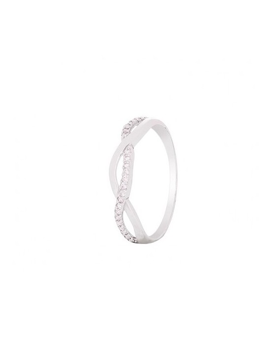 Sortija Oro Blanco 18k Circonitas: Compra Online con Elegancia