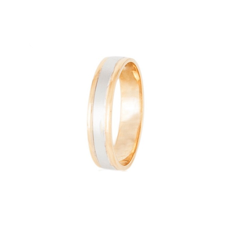 Aliança Bicolor Ouro 18k - Elegância e Qualidade desde [Preço]