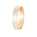 Alianza de Oro Bicolor 18K. 750Mls. C325