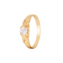 Anillo Comunión Niña de Oro 18K. con circonita 2018-16
