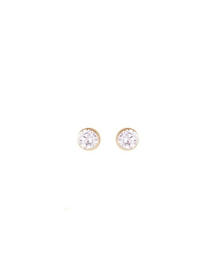 Brincos Bebé Ouro 18K com Zircónia - Compra Online Segura