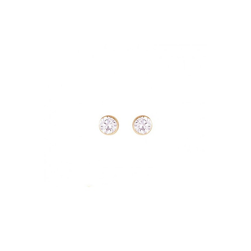Pendientes Oro Bebé Circonita 18K - Compra Online