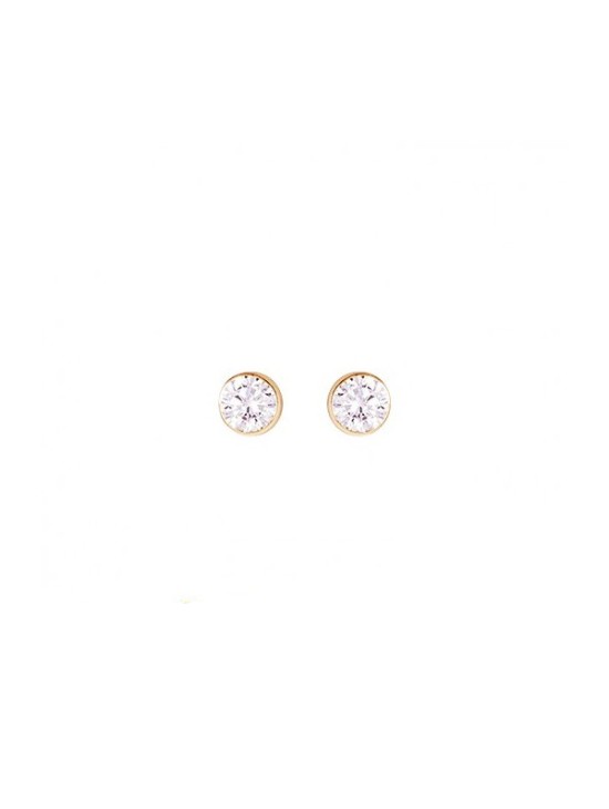 Pendientes Oro Bebé Circonita 18K - Compra Online
