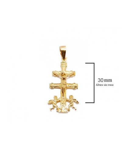 18k Gold Caravaca Cross - Buy Authentic Jewelry Online