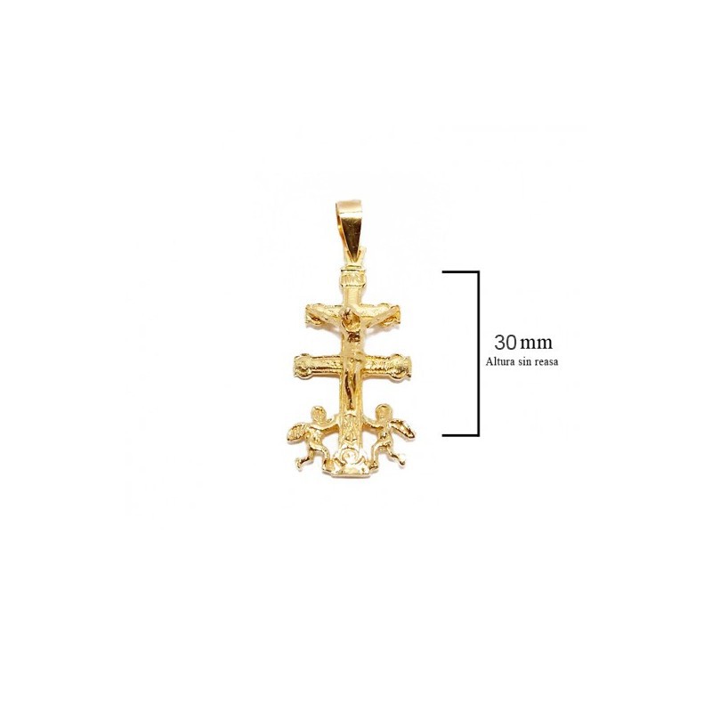 18k Gold Caravaca Cross - Buy Authentic Jewelry Online