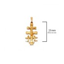 Cruz de Caravaca Oro 18K. 750Mls. 25mm
