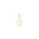 Colgante Silueta Forma de Niño Oro 18K. 1824