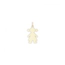 Colgante Silueta Forma de Niña Oro 18K. 1825