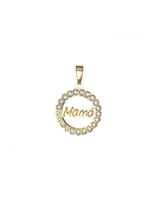 Colgante Mama Circonitas Oro 18k - Compra Aquí
