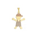 Colgante Forma Niño Silueta 27MM Oro 18K. 750Mls.