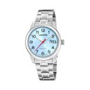 Reloj Calypso K5872/3 Hombre - Acero, Esfera Azul Claro, Correa Plateada